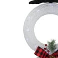 thumbnail image 5 of Northlight 48" LED Lighted Wreath Snowman Outdoor Christmas Decoration, 5 of 7