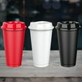 thumbnail image 6 of [Reusable Mug] 10pcs/set Reusable Polypropylene Travel Mug Set | 16oz Single Wall, Large Men and Women Straight Drinking Cups, Perfect for Coffee, Machine Washable, Lid Included, Microwave Safe, Mult, 6 of 13