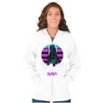 thumbnail image 4 of Vaporwave NASA Space Shuttle Specs Unisex Plus Size Zip Hoodie Brisco Brands 4X, 4 of 5