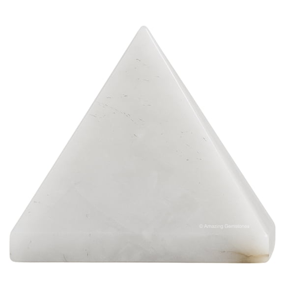 Snow Quartz Pyramid Crystal Healing Stones - 1.5" Inch