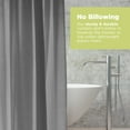 thumbnail image 4 of Organic Cotton 36x74" Stall Shower Curtain - Natural fabric Leakproof curtain for luxury bathroom decor - White, 4 of 8