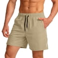 thumbnail image 5 of BRANROY Men's Athletic Running Shorts 5-Inch Casual Outdoor Sports Breathable Quick-Dry Fitness Gym Training,Khaki 2XL, 5 of 5