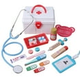 thumbnail image 1 of HEVIRGO 17Pcs/Set Wooden Pretend Play Doctor Medical Kit Tools Educational Kids Toy, 1 of 10