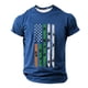 thumbnail image 2 of Tops para hombre, blusas y camisas de manga corta con cuello redondo para hombre, jersey informal con cuello redondo estampado para hombre, pantalones cortos deportivos para fitness, blusa de poliéste, 2 of 4