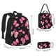 thumbnail image 2 of Disketp Girl Butterfly Mochila Estampada de Gran Capacidad con Lonchera y Estuche, Set de 3 Piezas para Estudiantes, 2 of 7