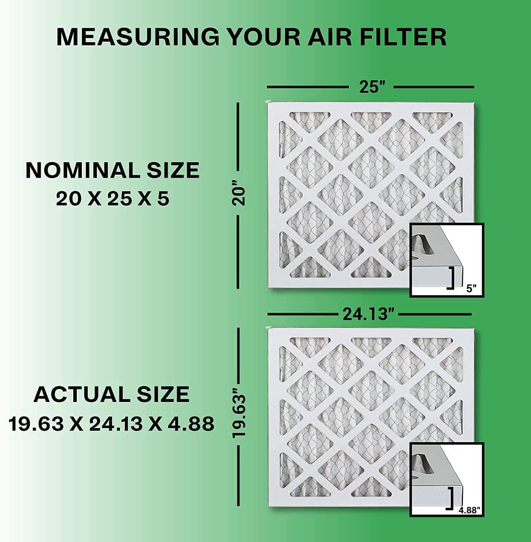 MERV 13 Details about   FilterBuy 20x25x5 AC Air Filters Trion Air Bear 229990-102 Compatible 