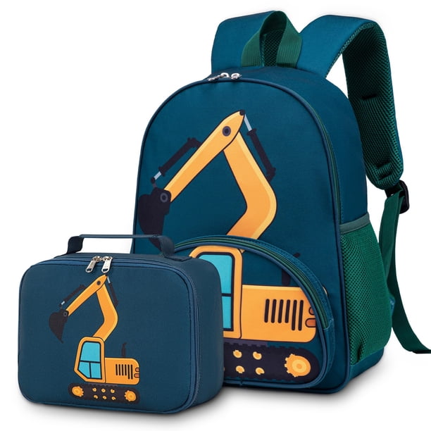 Set de Mochila BTOOP Excavadora 38x28x14 cm con Lonchera