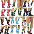 thumbnail image 4 of ToBeInStyle Women's Pack of 6 Randomly Assorted Pairs of Fashion Printed Crew Socks -Size 9-11, 4 of 5