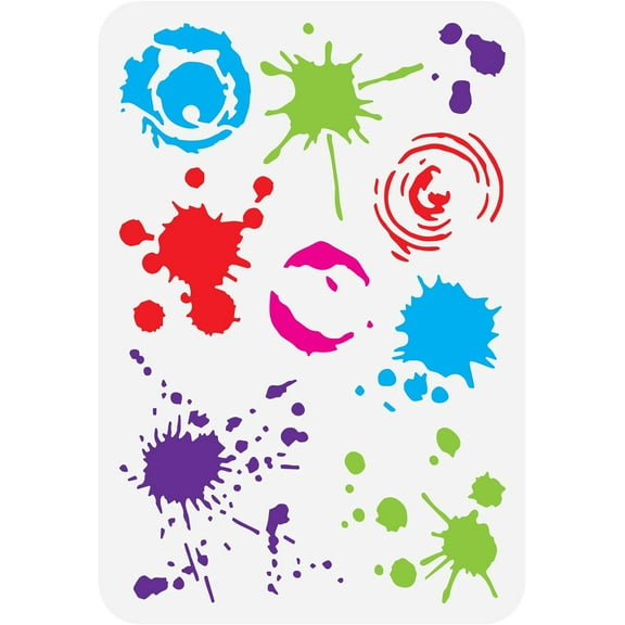 Plastic Drawing Painting Stencils Templates for Painting on Scrapbook Fabric Tiles Floor Furniture Wood Rectangle Teardrop 29.7x21cm