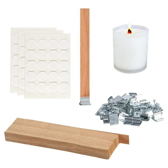 Wood Candle Wicks for Candle Making Kit, Wood Wicks for Candles Making, Wooden Wicks for Candlemaking