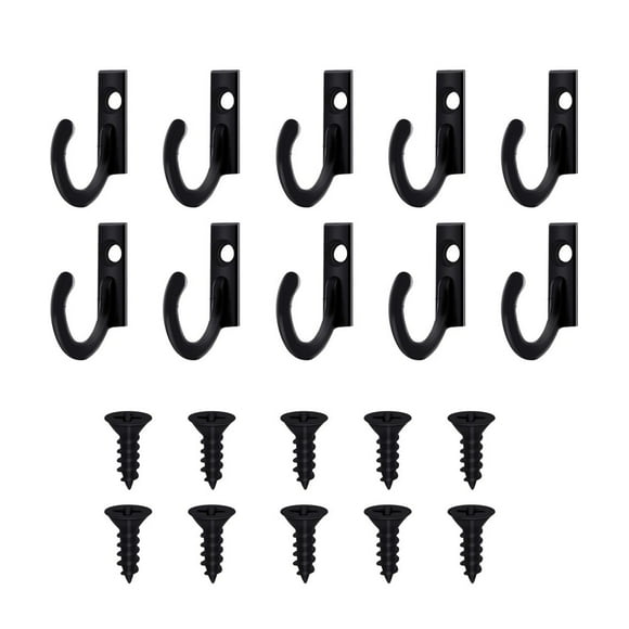 10 Pcs Vintage Coat Hooks Wall Mounted Cast Antique Hook Door Robe Clothes Hangings