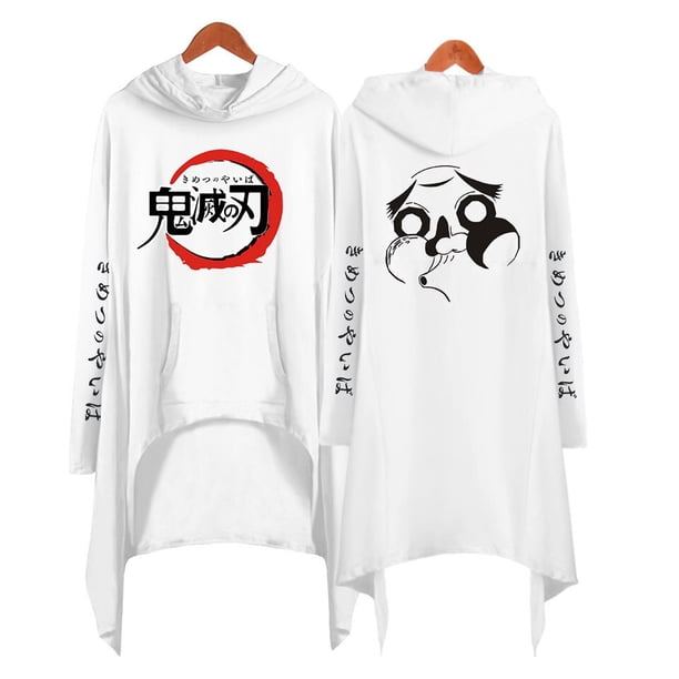 Anime Kimetsu no Yaiba Cosplay disfraz Demon Slayer Kamado Tanjirou impresión 3D adulto vestido con capucha ropa de murciélago cortavientos XXL y Kimetsu no Yaiba Gao Jinjia LED
