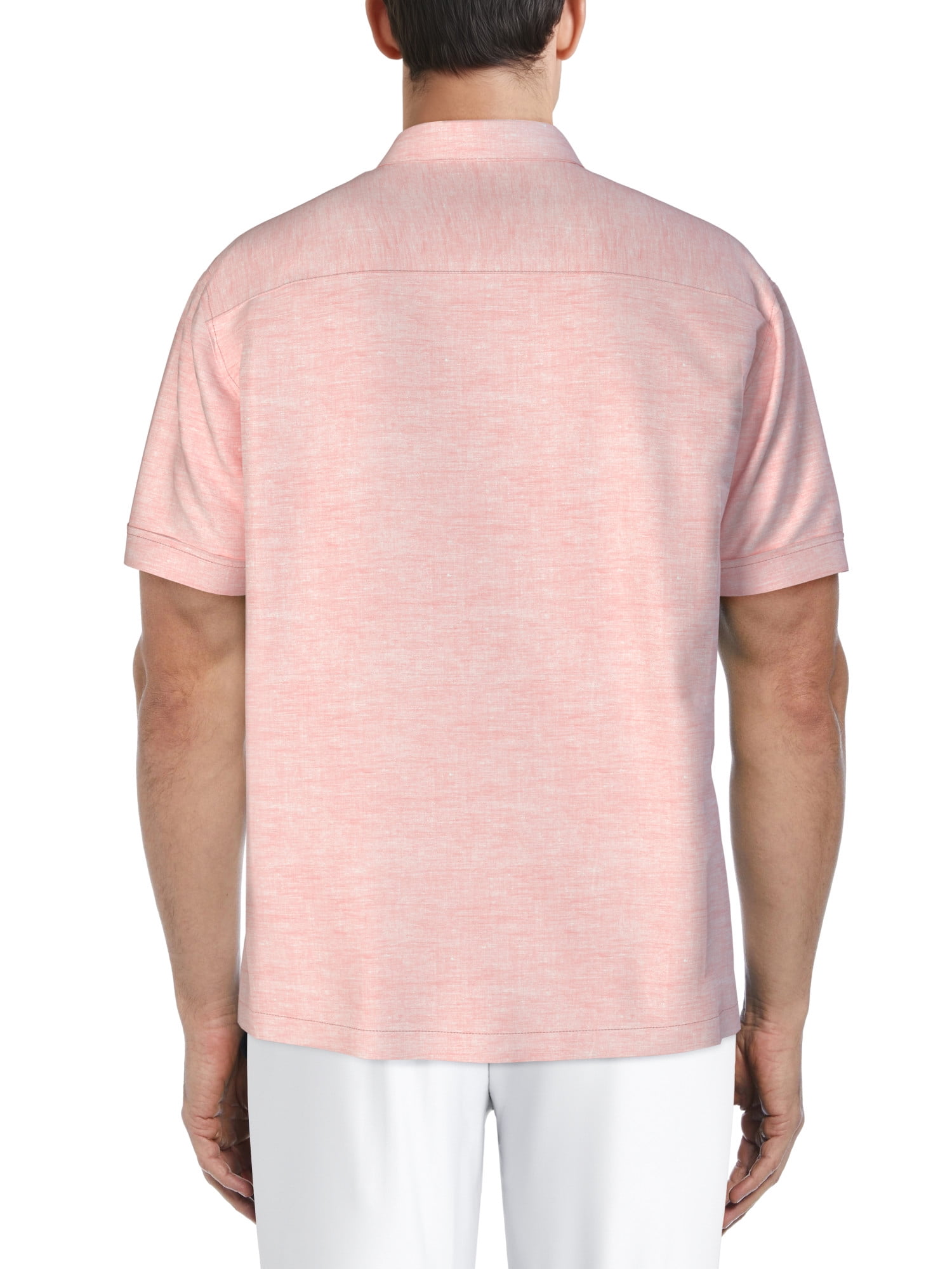 Cafe Luna Men’s and Big Men’s Crosshatch Print Short Sleeve Shirt, Sizes S-5XL