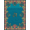 Teal Blue, Pattern 5, variant on ODIKA 8'x10' Washable Area Rug Non-Shedding, Easy Care, Ocean Starfish Border Entry Themed Teal Beachy Nautical Turtle Refined for King Size Bedroom Under Bed, Master Suite