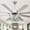 Silver, variant on Bella Depot 65" Black  Industrial Ceiling Fan with Light and Remote Control  6-Speed Reversible DC Motor