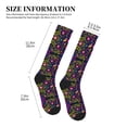 thumbnail image 2 of Lsque Colorful Mexican Pattern Sport Compression Socks for Men & Women 15-20 mmHg Knee High Nurse Pregnant Running Medical and Travel Athletic, 2 of 6