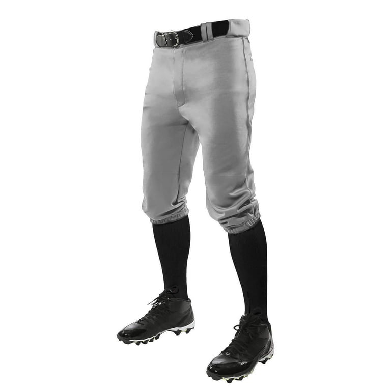 Champro Sports Triple Crown Mens Baseball Knicker Pants, Black, 2X-Large 
