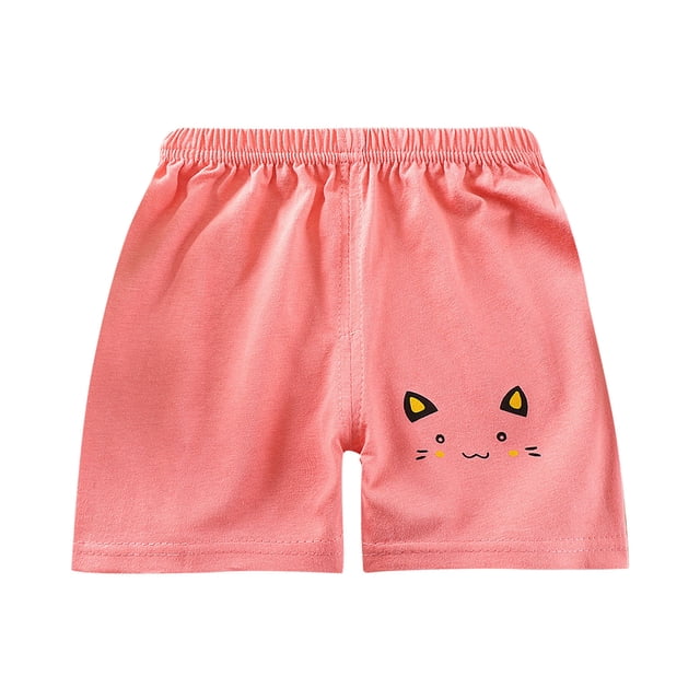 Odeerbi 2-10 Años Niños Niñas Verano Algodón Pantalones Cortos Impresión Linda Entrenamiento Deportivo Pantalones Cortos Respirables Casuales