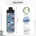 thumbnail image 3 of Cauagu Fish And Shark Print 18oz Vacuum Insulated Stainless Steel Water Bottle,Coffee Travel Mug Spill Proof with Lid,Thermos Cup for Keep Hot/Ice Water Drinks, 3 of 7
