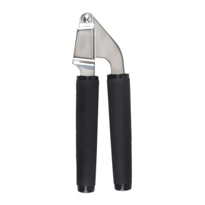KitchenAid Stainless Steel Garlic Press with Black Handle