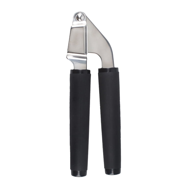 KitchenAid Stainless Steel Garlic Press with Black Handle photo 1