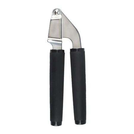 Kitchenaid Stainless Steel 0.58 lb Garlic Press with Black Rubber Handle