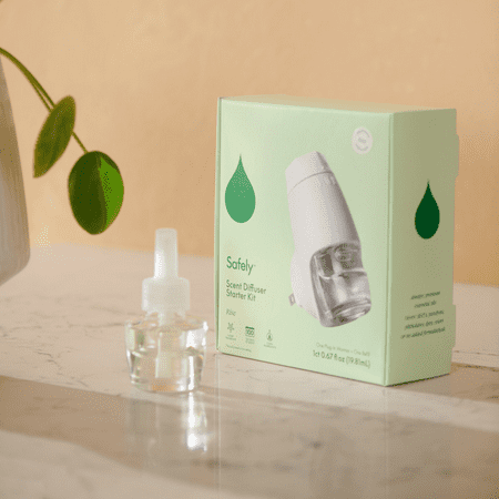 Safely Scent Diffuser Starter Kit with Plug-in Warmer and One Refill, Rise Scent, 60 Days of Scent
