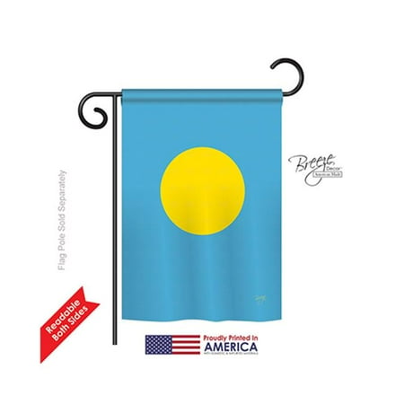 Breeze Decor 58359 Palau 2-Sided Impression Garden Flag - 13 x 18.5 in.