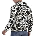 thumbnail image 6 of Salouo Cow Skin 1 Pattern Men's Fall Hoodie Sweatshirt,Sport Hoodie with Pockets for Men Pullover Casual Hooded Sweatshirt-X-Large, 6 of 7