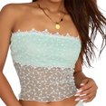 thumbnail image 1 of Top De Tubo De Malla Top de tubo de malla para mujer Chaleco sin espalda Sexy sin mangas Summer Streetwear (Verde M) Cgtredaw Para estrenar, 1 of 1