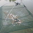 thumbnail image 3 of UDIYO Practical Fish Net Foldable Mesh Baits Trap Cast Crab Shrimp Cage Fishing Gadgets, 3 of 5