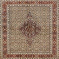 thumbnail image 1 of Ahgly Company Machine Washable Indoor Square Traditional Light French Beige Brown Area Rugs, 4' Square, 1 of 7