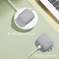 thumbnail image 3 of Airpods Pro Case - Shockproof Silicone Airpods Pro Case Protective Cover [Front-Led Visible] With Carabiner Compatible With Apple Airpods Pro 2019, Light Gray, 3 of 7