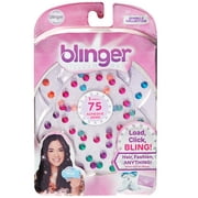 Blinger 5 Piece Refill Pack - Sparkle Collection Rainbow Pack - Load, Click, Bling! Hair, Fashion, Anything!