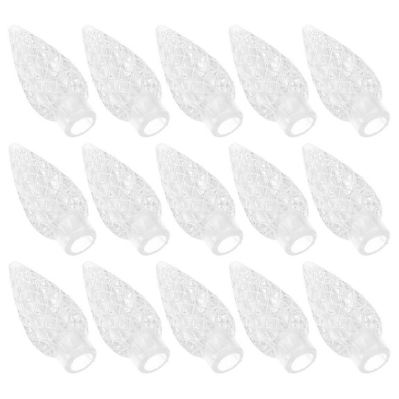 Soimiss 100Pcs Christmas Light Bulbs Covers Decorative Plastic Bulb Covers for Indoor and Outdoor