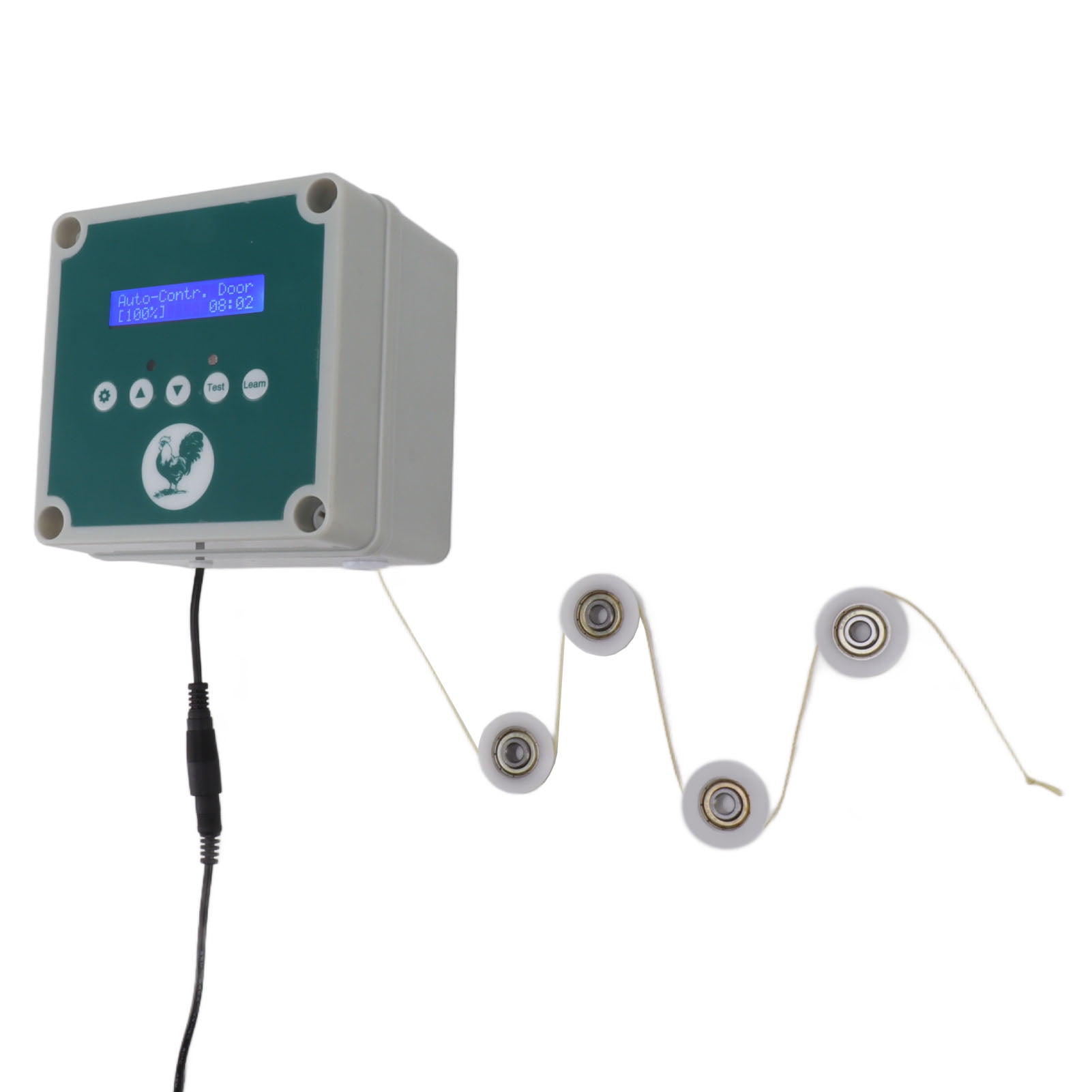 Automatic Chicken Coop Door Controller, Electric Chicken Door Actuator Motor Set, IP44 Cage