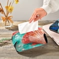 thumbnail image 6 of BZSMCE Leatehr Tissue Holders Cute Coral Seas Pattern Tissue box, 6 of 8