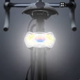 thumbnail image 1 of Luz trasera de bicicleta multifuncional, luz trasera de bicicleta LED recargable e impermeable, accesorio de luz trasera de bicicleta inalámbrica con señal de giro, control remoto de carga USB, blanco, 1 of 4