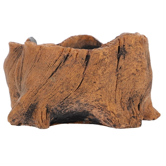 MasteelfCA Creative Vintage Imitation Wood Pile Tree Wood Flower Pot Fleshy Micro Landscape Plant Cement Flower Pot