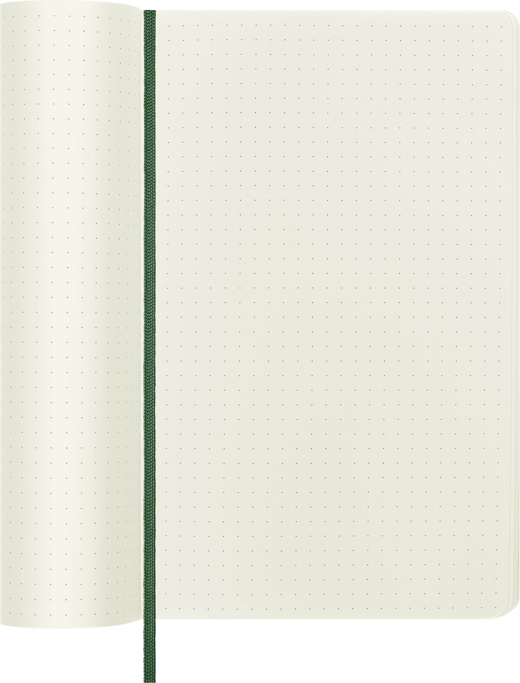 Moleskine Classic Notebook, Soft Cover, Large (5" 8.25"), Dotted, Myrtle Green