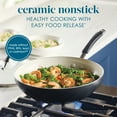 thumbnail image 4 of Rachael Ray Cucina 11 inch Ceramic Nonstick Stir Fry Pan with Lid, Peppercorn, 4 of 10