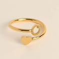 thumbnail image 2 of Xihbxyly Anillos de Inicial de Oro, Anillo Apilable con Letra Abierta, Joyería Ajustable con Alfabeto, Regalos Personalizados Únicos, Accesorio de Moda para Mujer, Perfecto para Mamá o Novia., 2 of 6