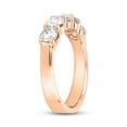 thumbnail image 3 of London Fine Jewelry Diamond 5 Stone Anniversary Rings for Women on Solid 14K Gold, 3 of 7