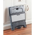 thumbnail image 4 of Grey Folding 2-Step Stool Ladder for Indoors - 300-lb. Weight Limit, 4 of 6
