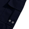 thumbnail image 7 of Mens Cargo Sweat Shorts Drawstring Elastic Waist Straight Leg Shorts Solid Color Casual Exercise Shorts, 7 of 7