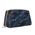 thumbnail image 2 of Rateoe Blue Sports Car for Travel Makeup Bag,Large Capacity Cosmetic Bags for Women,Waterproof Portable Pouch Open Flat Toiletry Bag Make up Organizer, 2 of 8