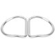 thumbnail image 4 of Anillos en D de buceo doblados para correas de 5,08 cm/2,0 pulgadas, cinturón de peso, accesorio de acero inoxidable para actividades al aire libre, 2 uds., 4 of 10
