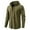 Army Green, variant on Ziynglg Men's Shirts Solid Color Hooded Drawstring Long Sleeve Casual Tops for Men
