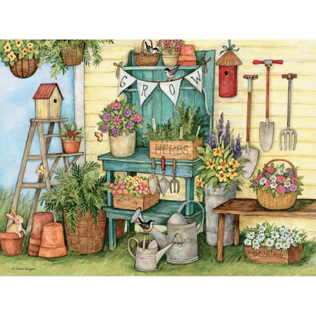 LANG Potters Bench Jigsaw Puzzles, Paper, 500 Piece