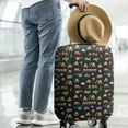 thumbnail image 2 of Cartoon Traffic Vehicles Signs Black Pattern Luggage Cover Fashion Suitcase Cover Baggage Covers Fit 25-28 Inch Luggage (Go Travel), 2 of 5